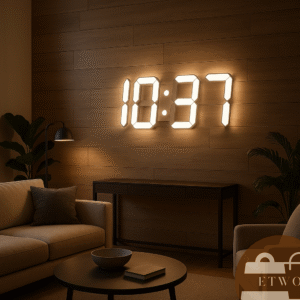 LED wall clocks, modern home decor trends, stylish wall clocks 2025, illuminated wall art, decorative LED clocks
