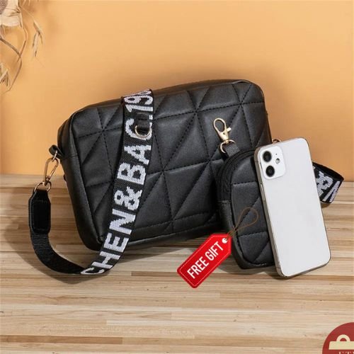 Sylish Girl's Multicolor Crossbody Bag + Mobile Pouch