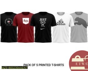printed t-shirts pack of 5