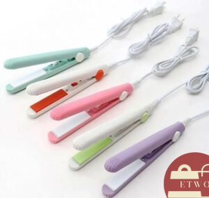 Ceramic plate mini straightener for shiny smooth hair