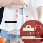 Hand push food chopper for quick vegetable cutting