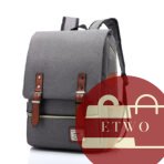 Korean Style School Backpack in black – trendy lightweight student bag