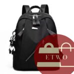 Stylish Casual Backpack – Lightweight, Durable, and Trendy Black Bag for School, Travel, and Everyday Use from etwo.shop