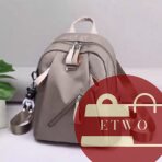 Stylish Casual Backpack – Lightweight, Durable, and Trendy Black Bag for School, Travel, and Everyday Use from etwo.shop