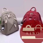 Stylish Casual Backpack – Lightweight, Durable, and Trendy Black Bag for School, Travel, and Everyday Use from etwo.shop