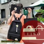 Black Floral Backpack Set of 4 – Lightweight, Durable, and Fashionable Casual Bags