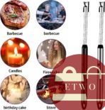 Electric lighter for kitchen stove rechargeable safe design
