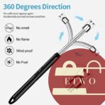 Electric lighter for kitchen stove rechargeable safe design