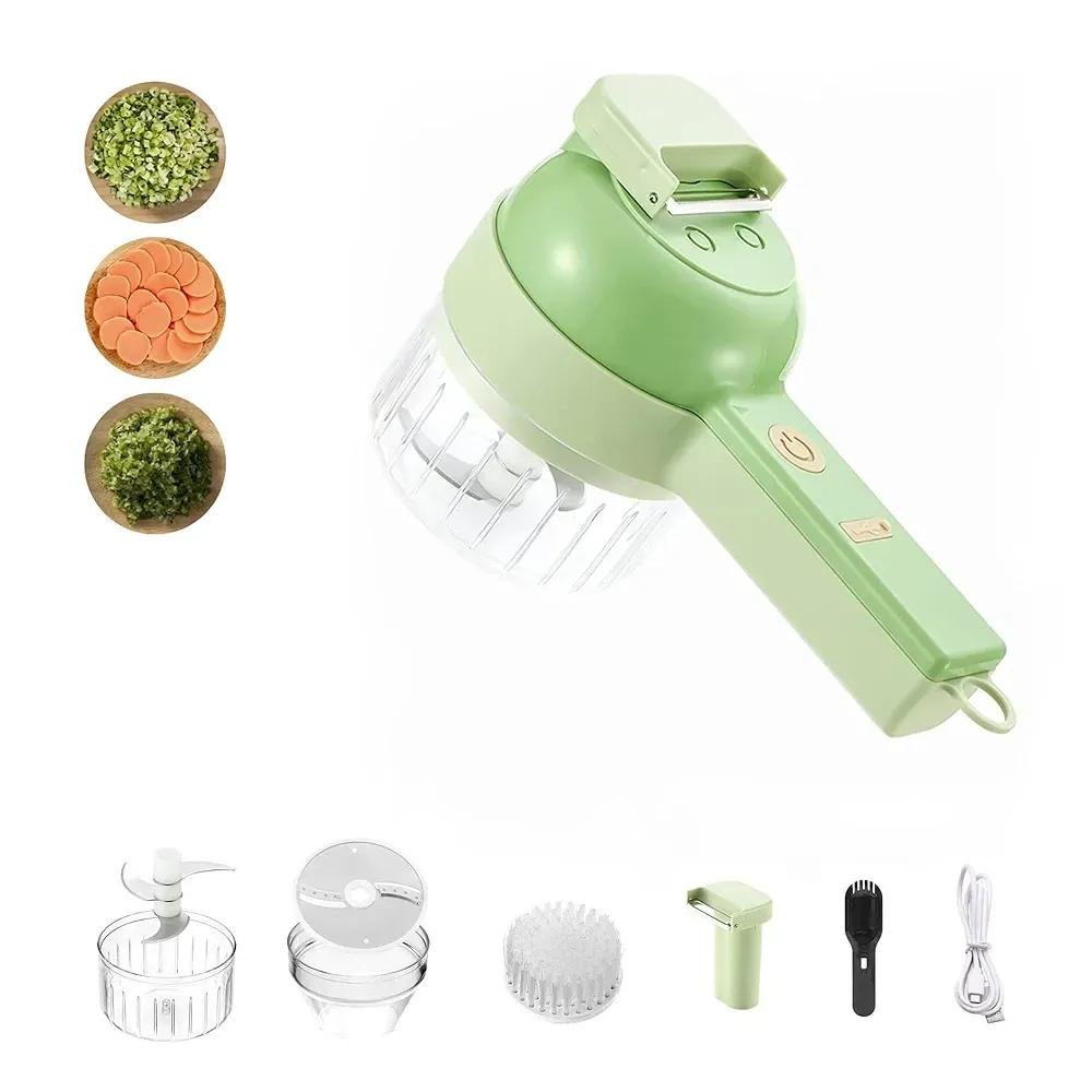 Electric Chopper and Slicer Set for kitchen use