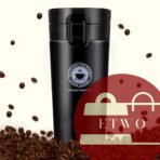 Insulated Travel Coffee Mug stainless steel – 380ml hot and cold cup