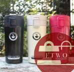 Stainless steel travel coffee mug with spill-resistant lid
