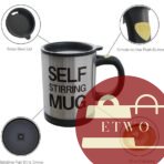 Portable self stirring coffee mug for travel use